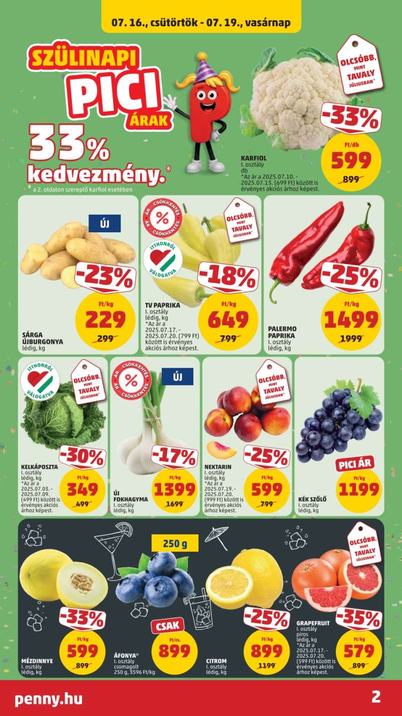 Penny Akciós Újság 2 oldal