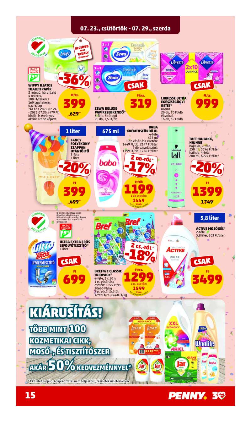 Penny Akciós Újság 18 oldal