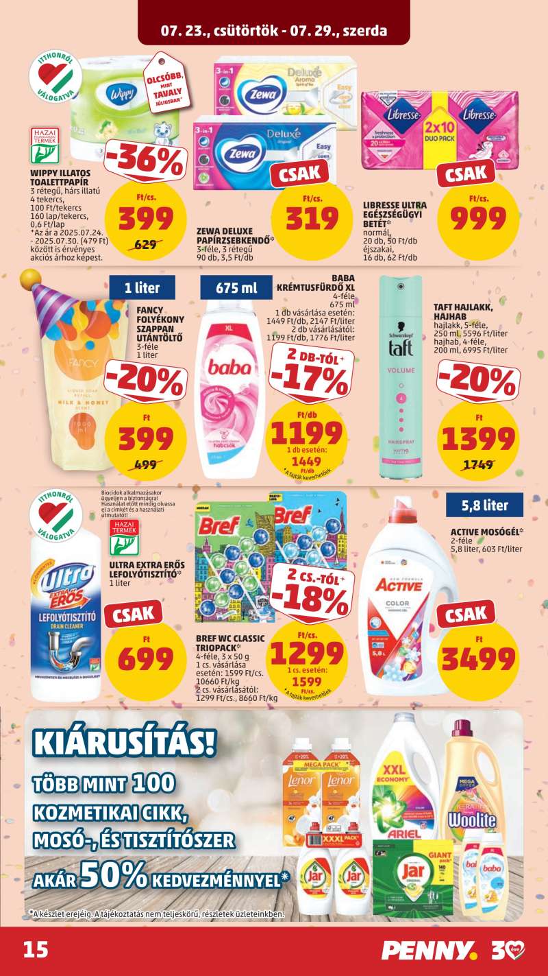 Penny Akciós Újság 18 oldal