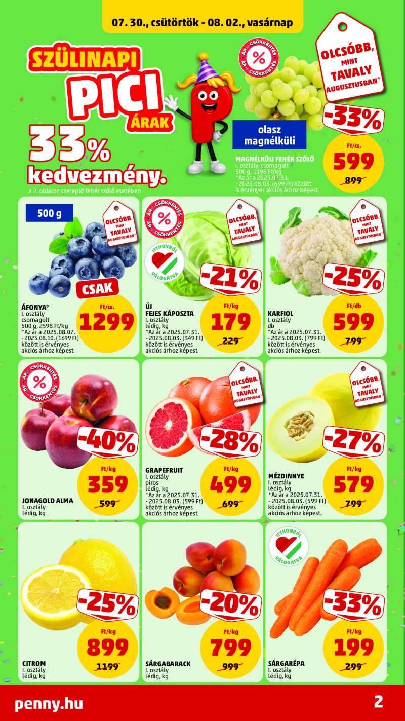 Penny Akciós Újság 2 oldal