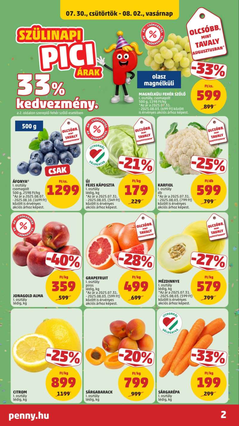 Penny Akciós Újság 2 oldal
