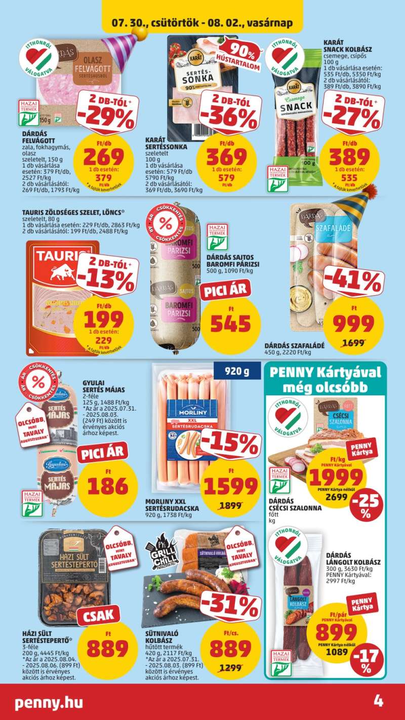 Penny Akciós Újság 6 oldal