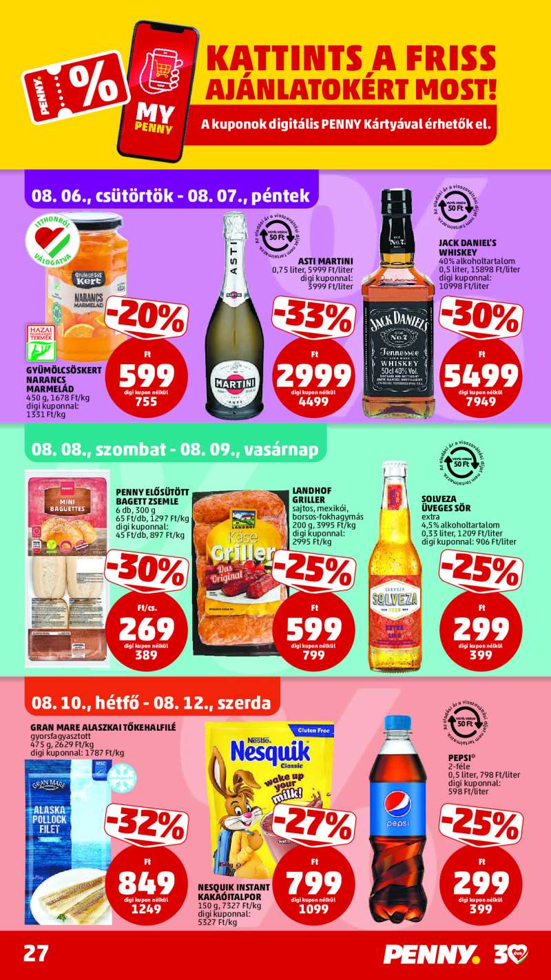 Penny Akciós Újság 30 oldal