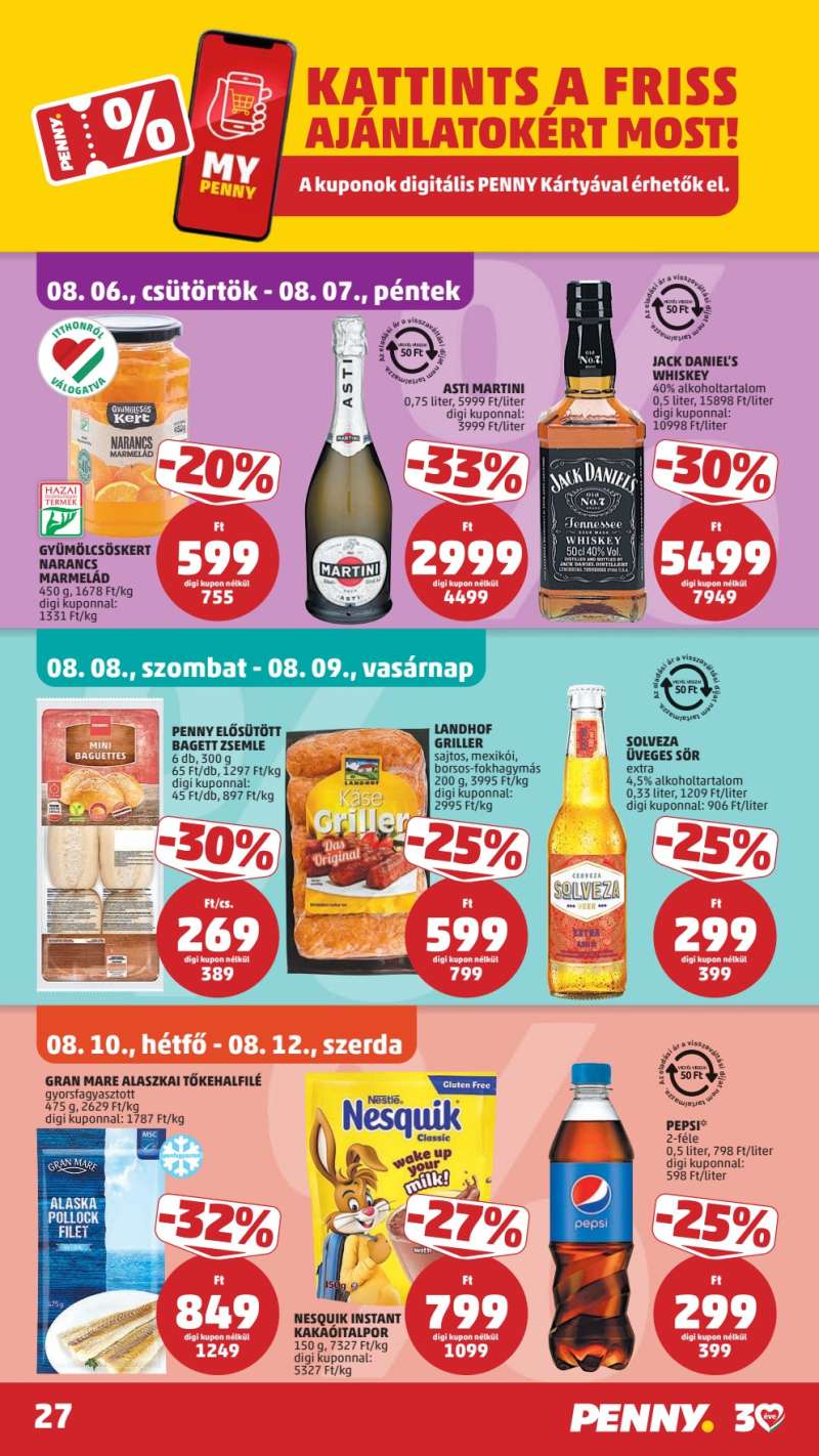Penny Akciós Újság 30 oldal