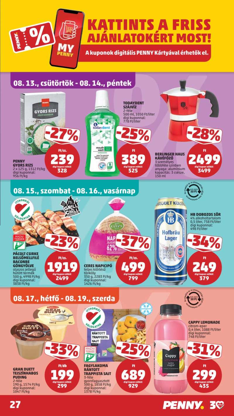 Penny Akciós Újság 29 oldal