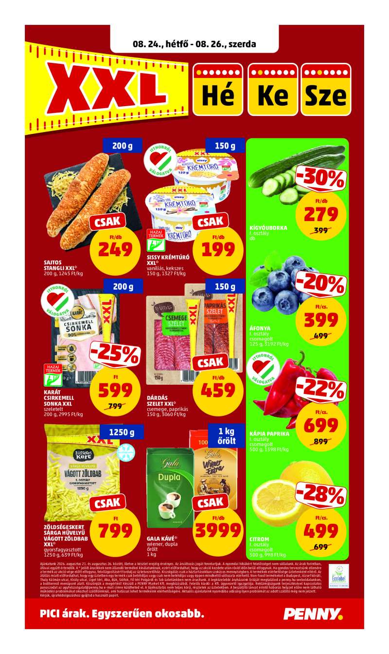 Penny Akciós Újság 24 oldal