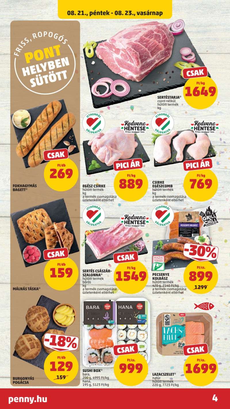 Penny Akciós Újság 6 oldal