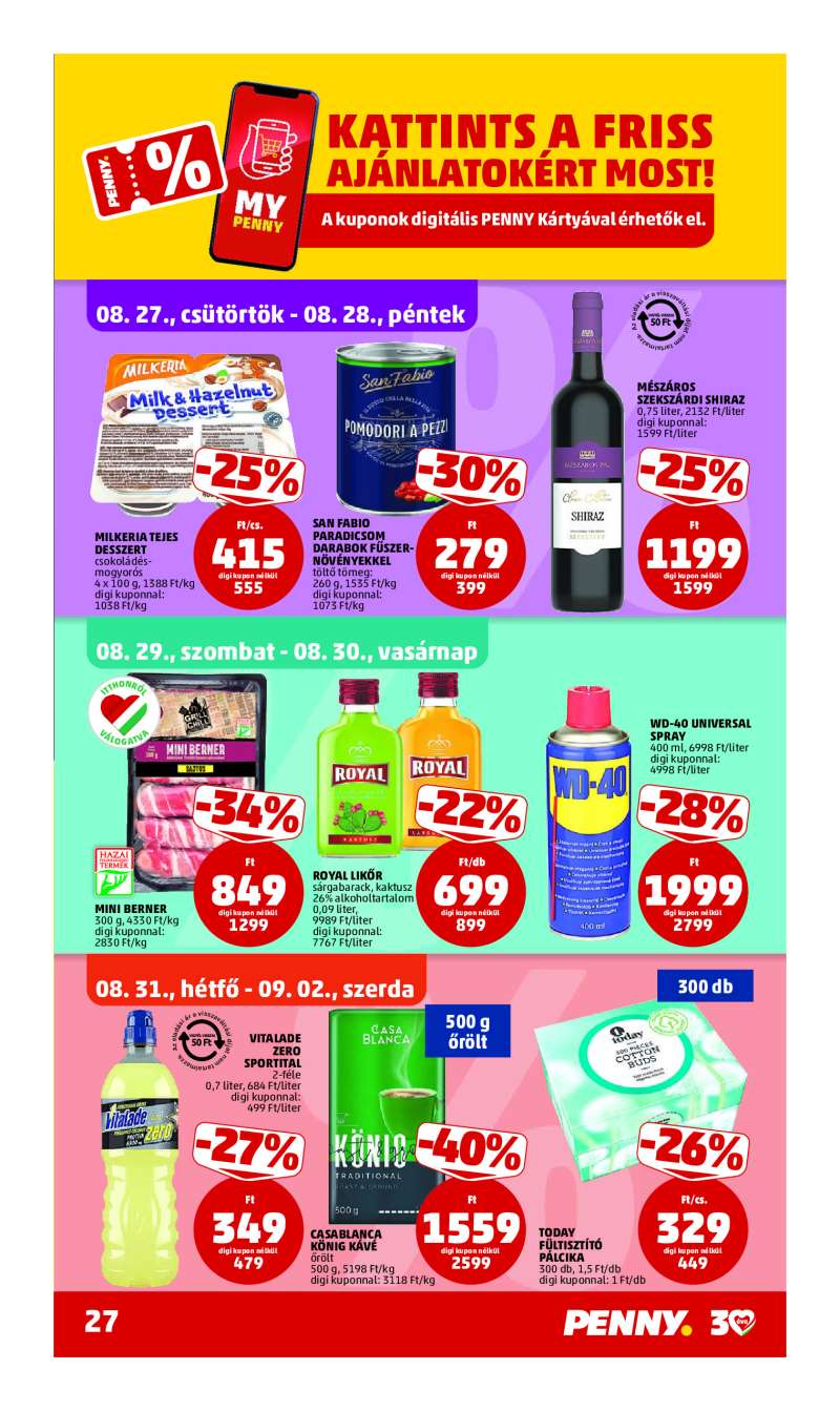 Penny Akciós Újság 31 oldal
