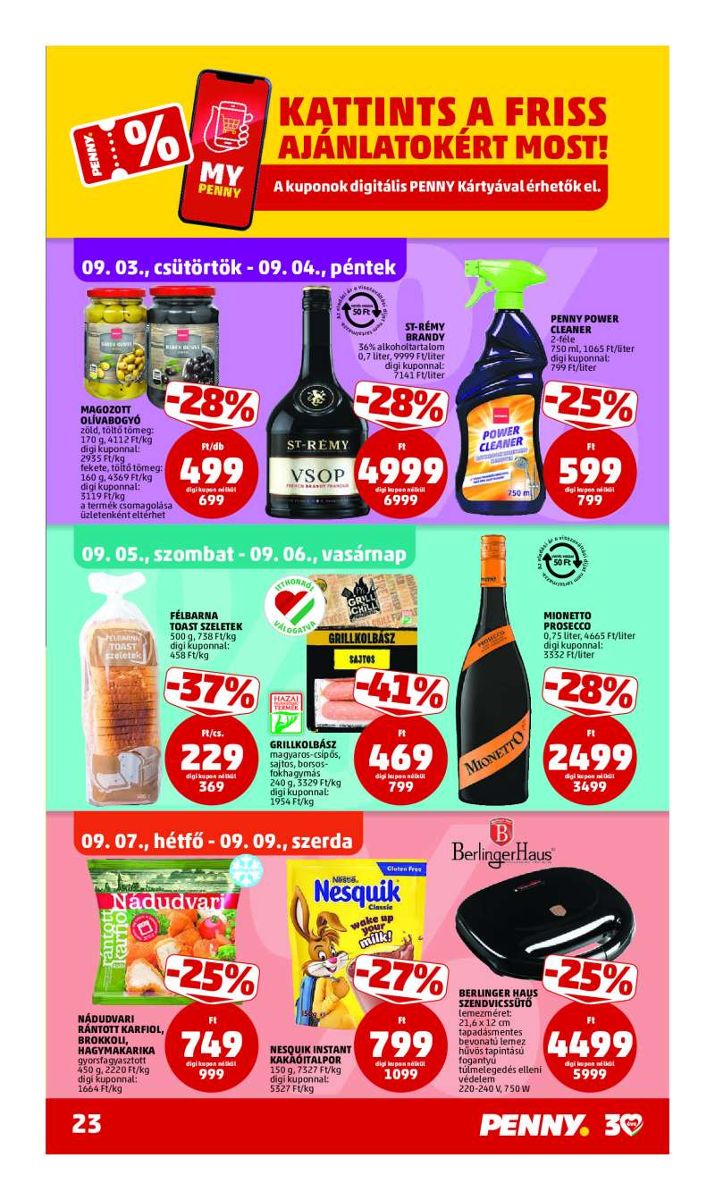 Penny Akciós Újság 23 oldal