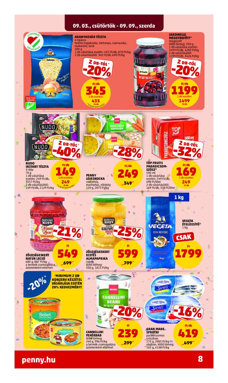 Penny Akciós Újság 8 oldal