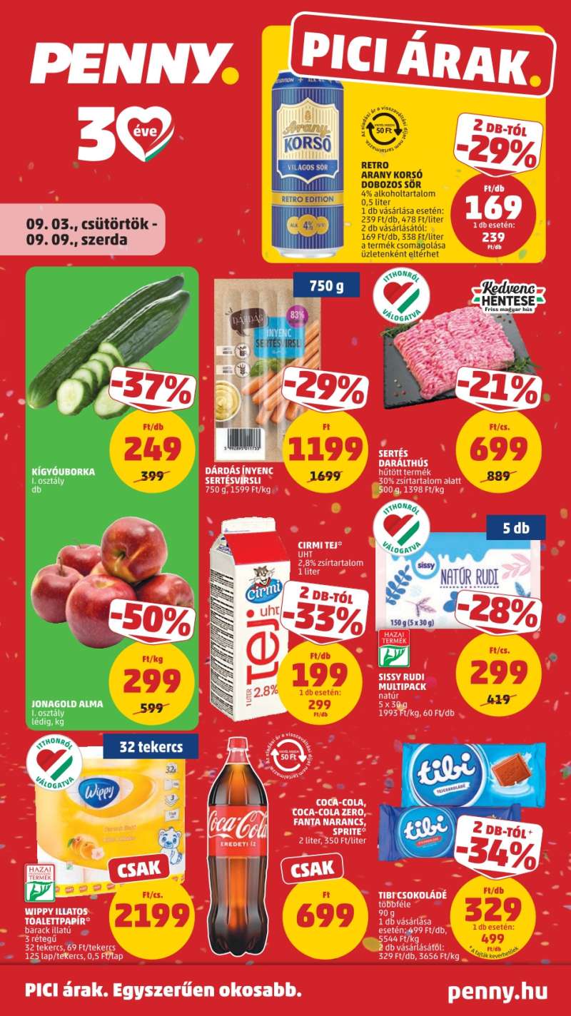 Penny Akciós Újság 1 oldal