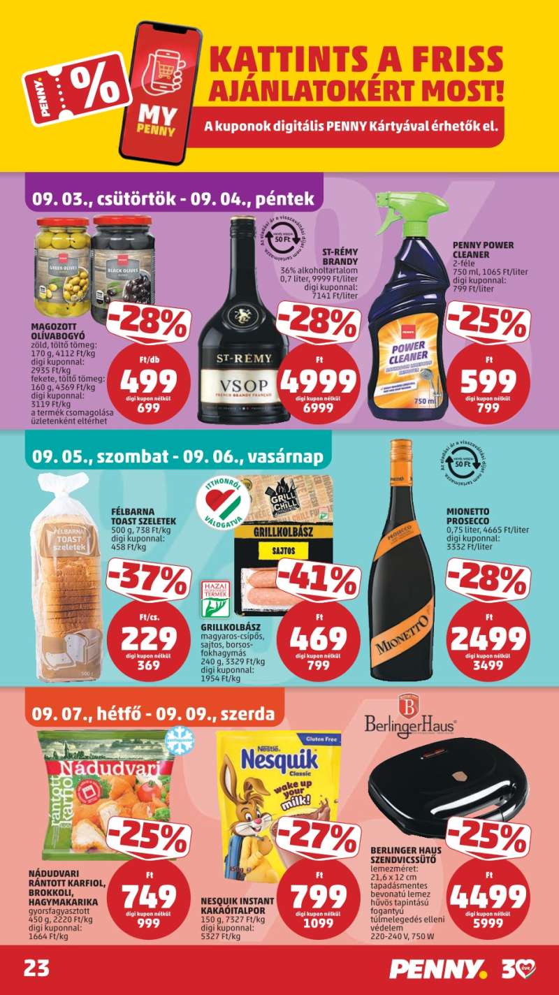 Penny Akciós Újság 23 oldal