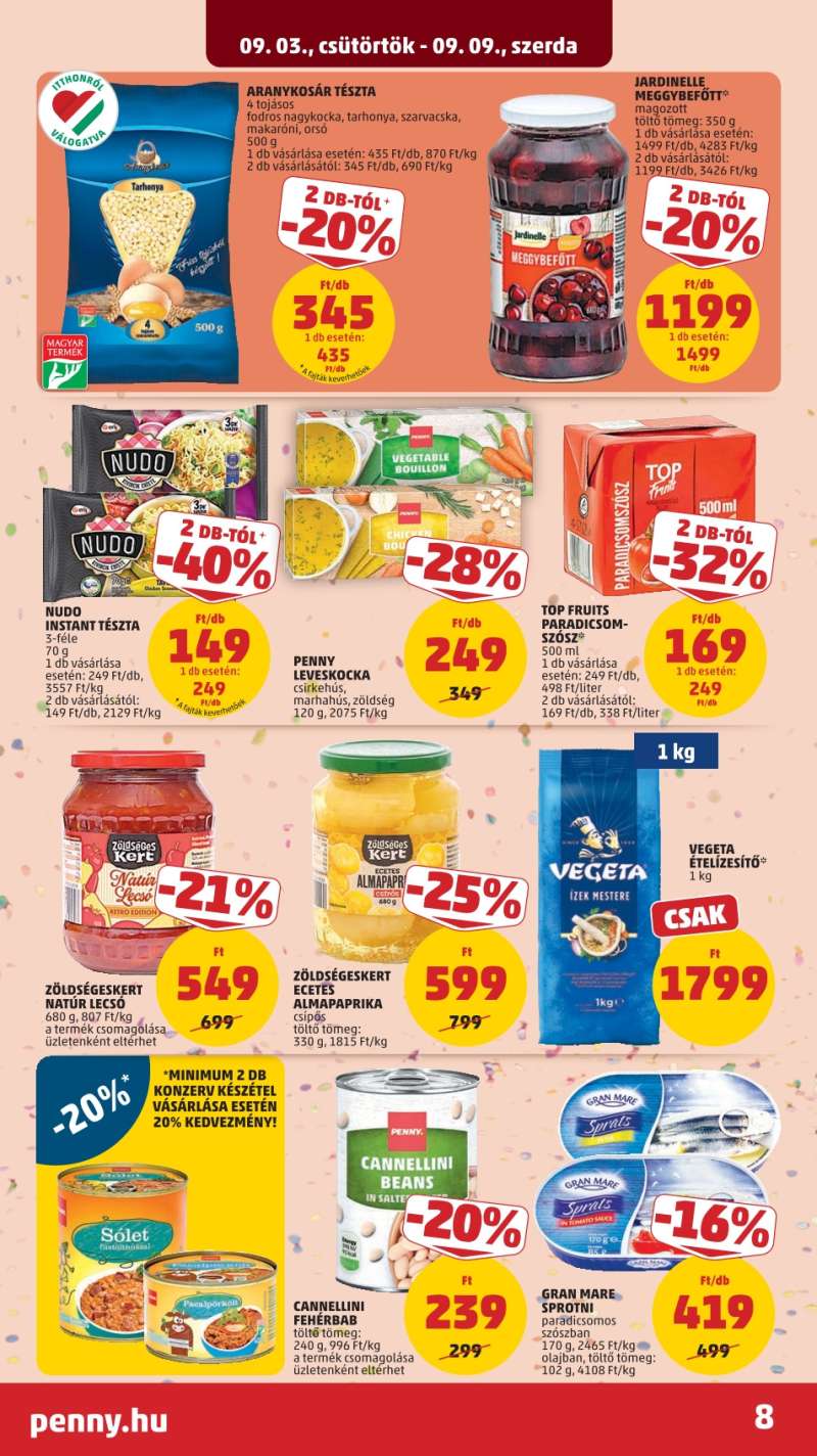 Penny Akciós Újság 8 oldal