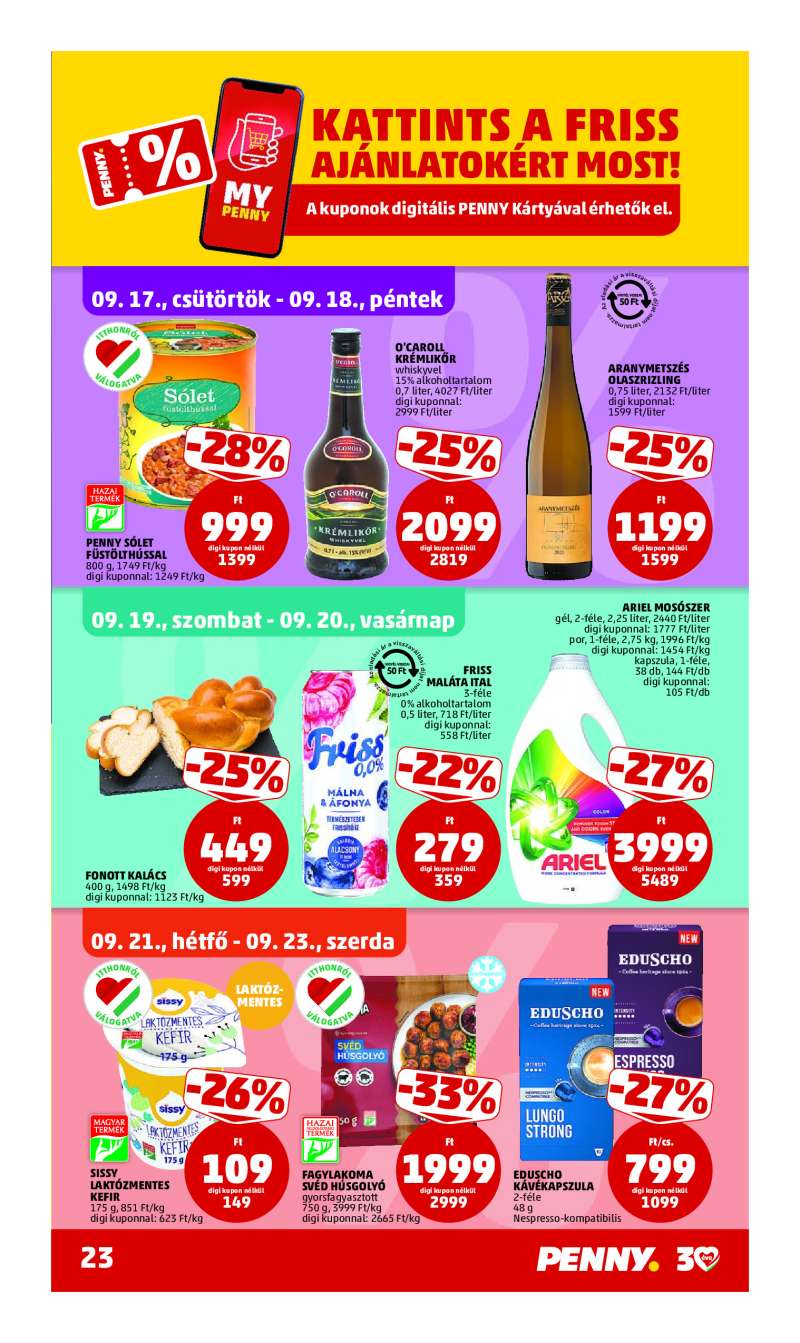 Penny Akciós Újság 27 oldal