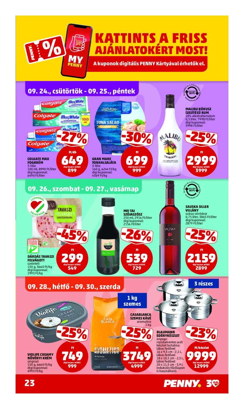 Penny Akciós Újság 27 oldal