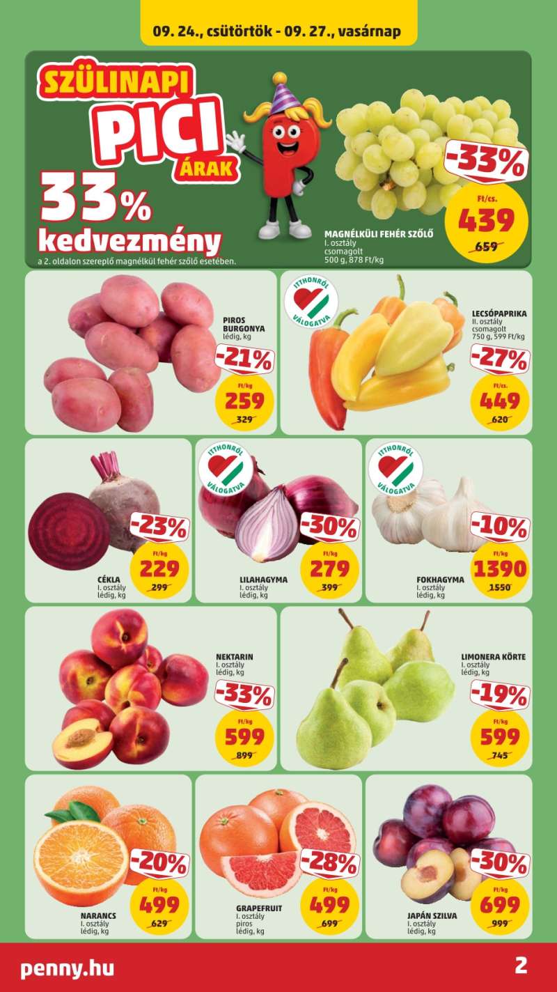 Penny Akciós Újság 2 oldal