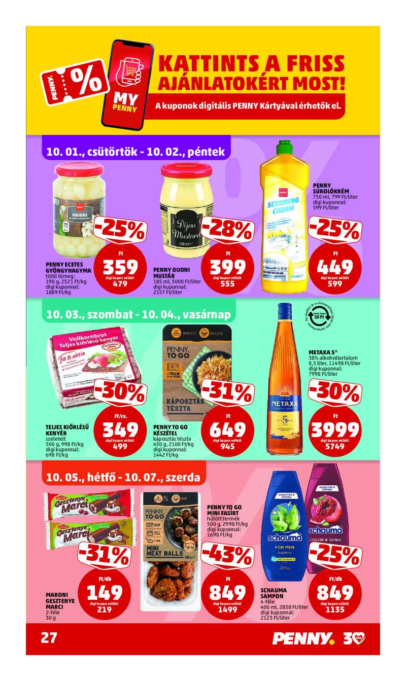 Penny Akciós Újság 31 oldal