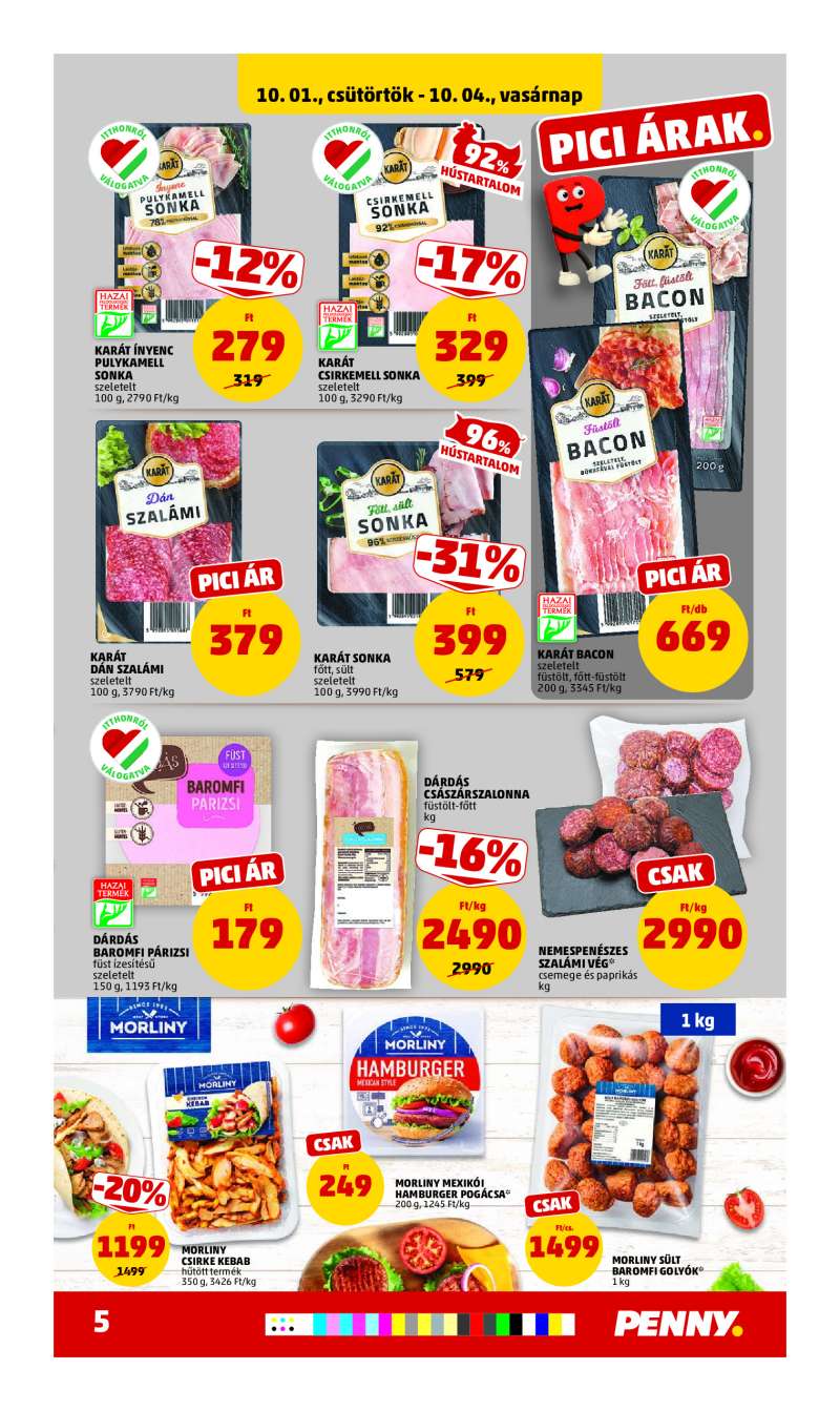 Penny Akciós Újság 5 oldal