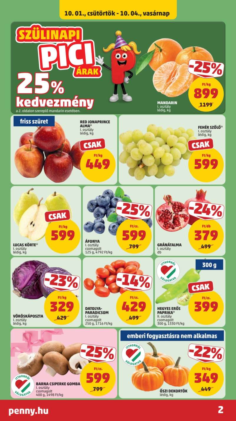 Penny Akciós Újság 2 oldal