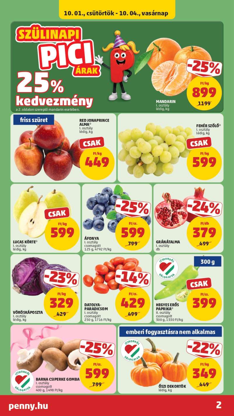 Penny Akciós Újság 2 oldal