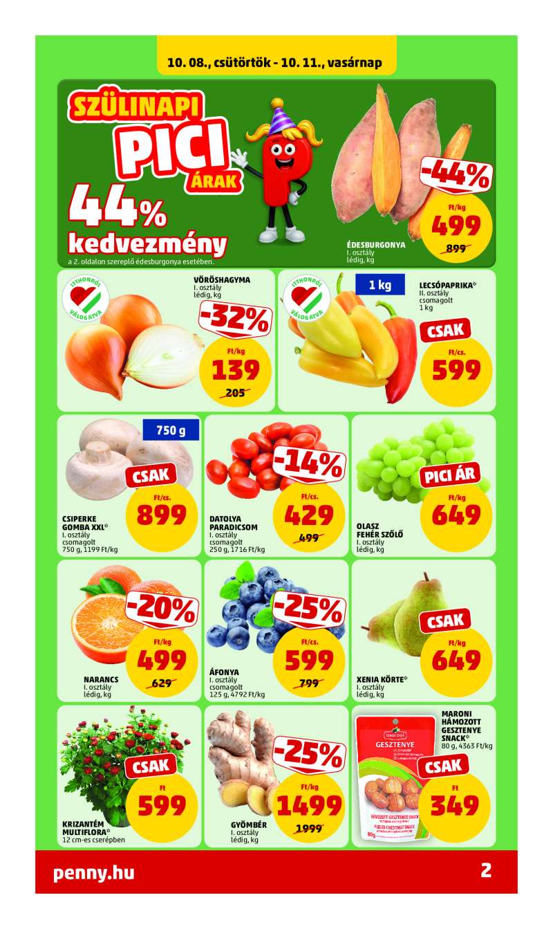 Penny Akciós Újság 2 oldal
