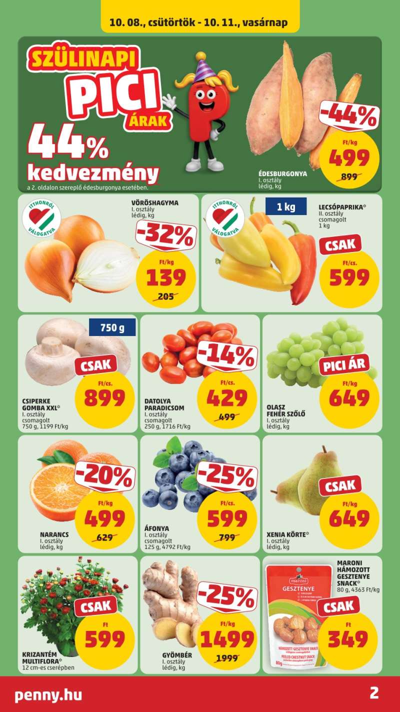 Penny Akciós Újság 2 oldal