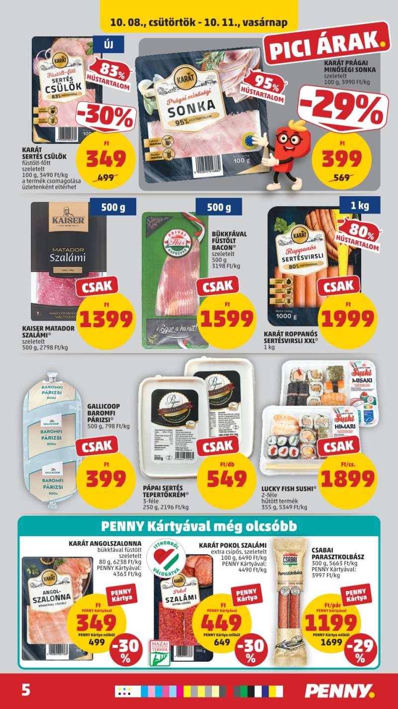 Penny Akciós Újság 5 oldal