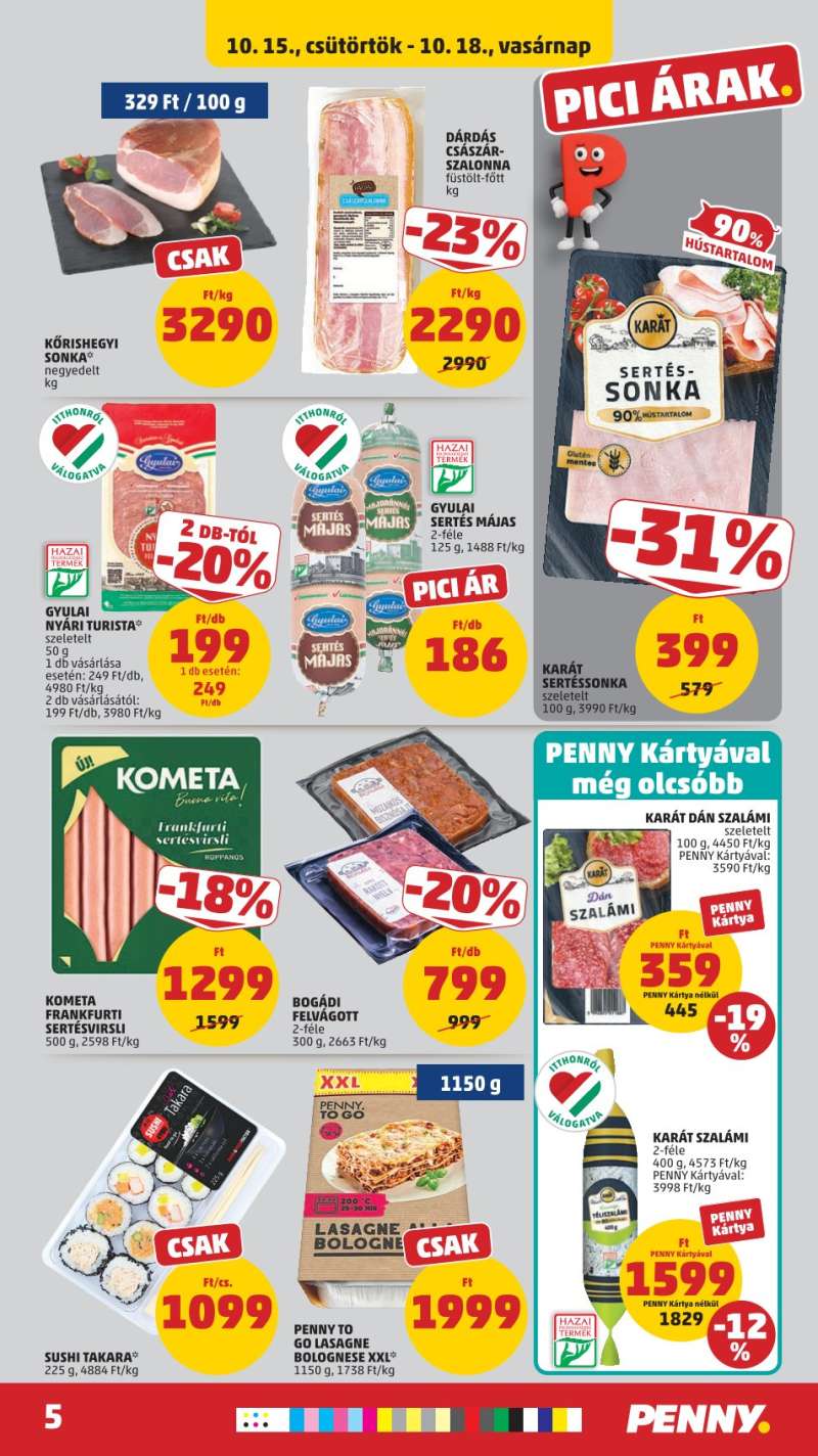 Penny Akciós Újság 5 oldal