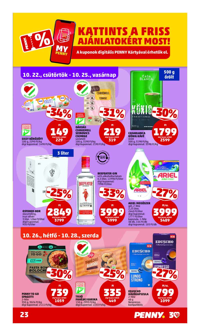 Penny Akciós Újság 27 oldal