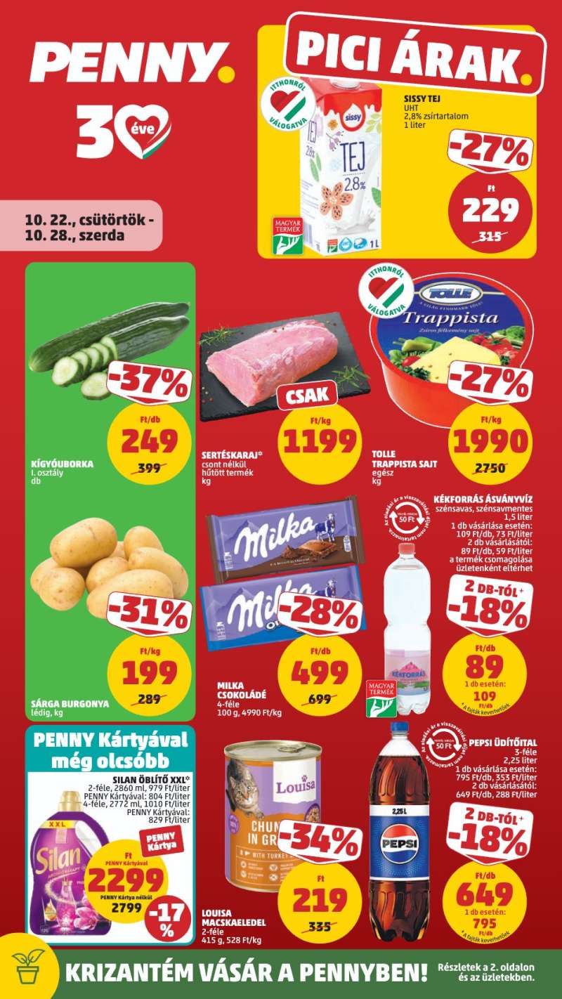 Penny Akciós Újság 1 oldal