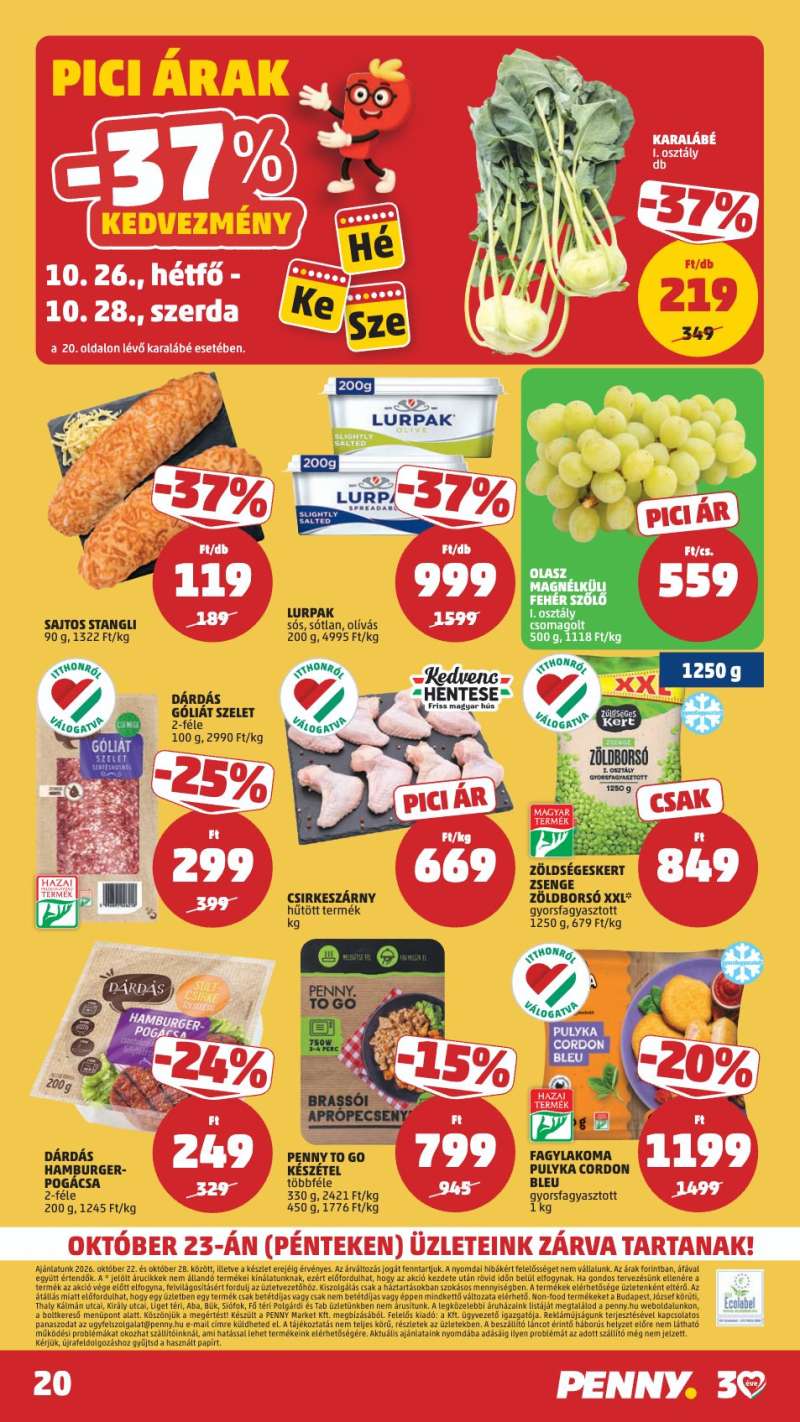 Penny Akciós Újság 24 oldal