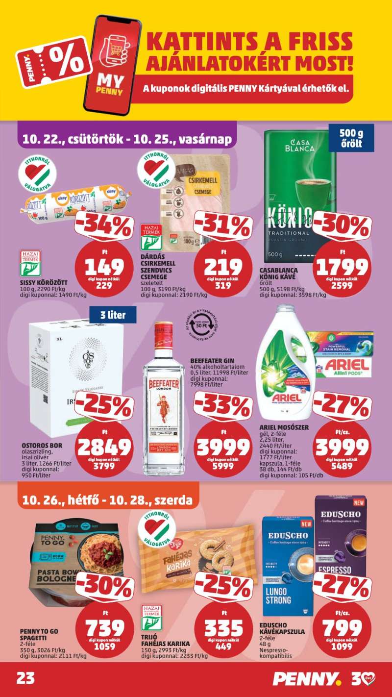 Penny Akciós Újság 27 oldal
