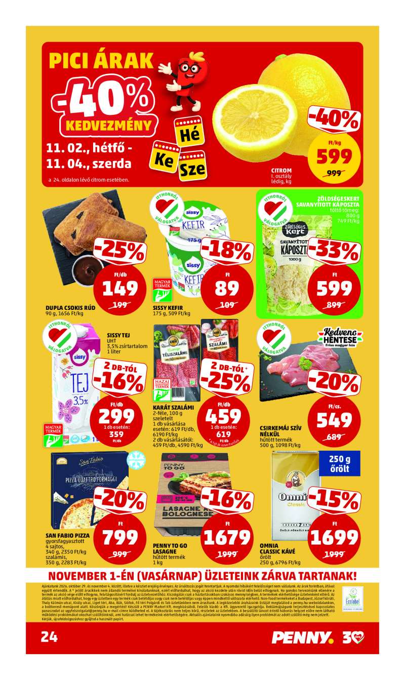 Penny Akciós Újság 28 oldal
