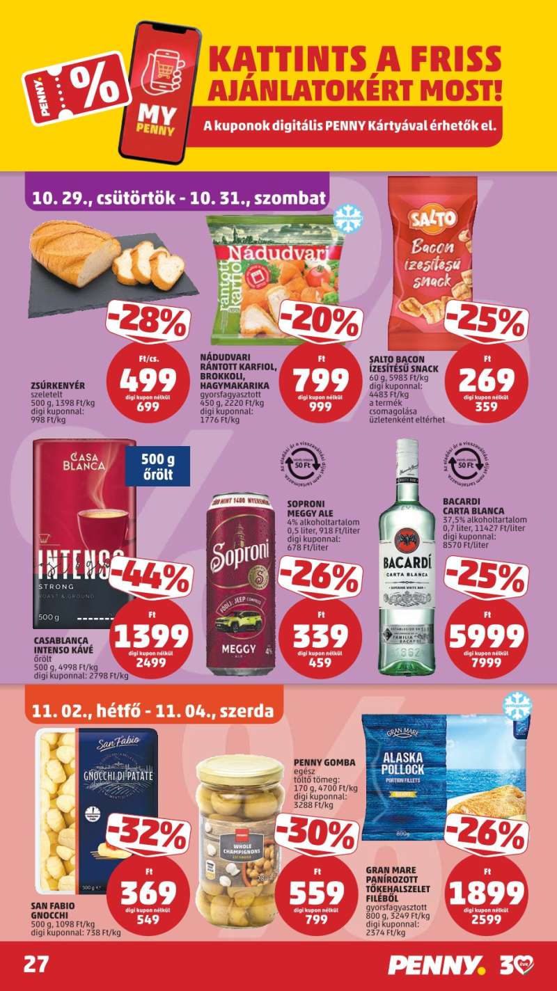 Penny Akciós Újság 30 oldal