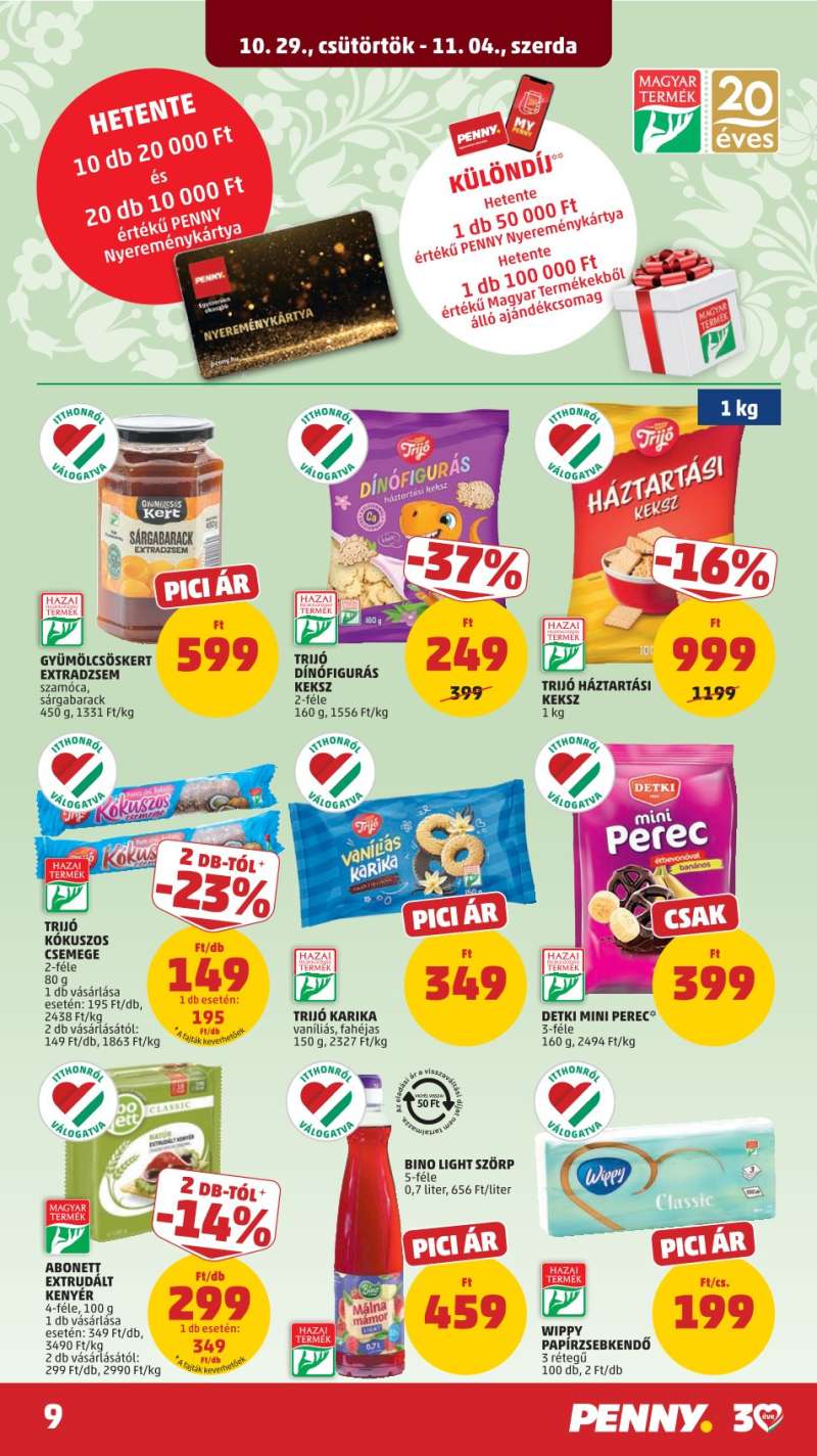 Penny Akciós Újság 9 oldal