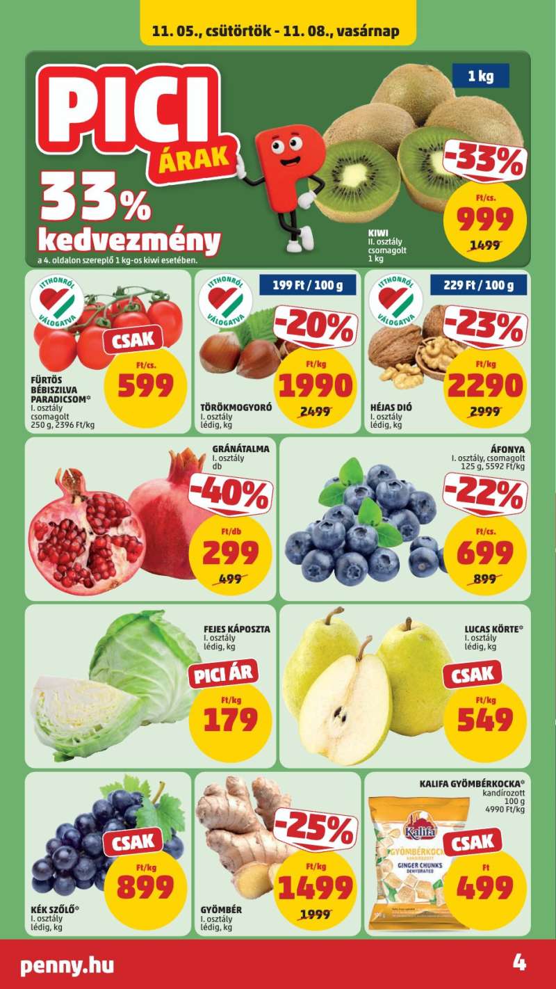 Penny Akciós Újság 4 oldal