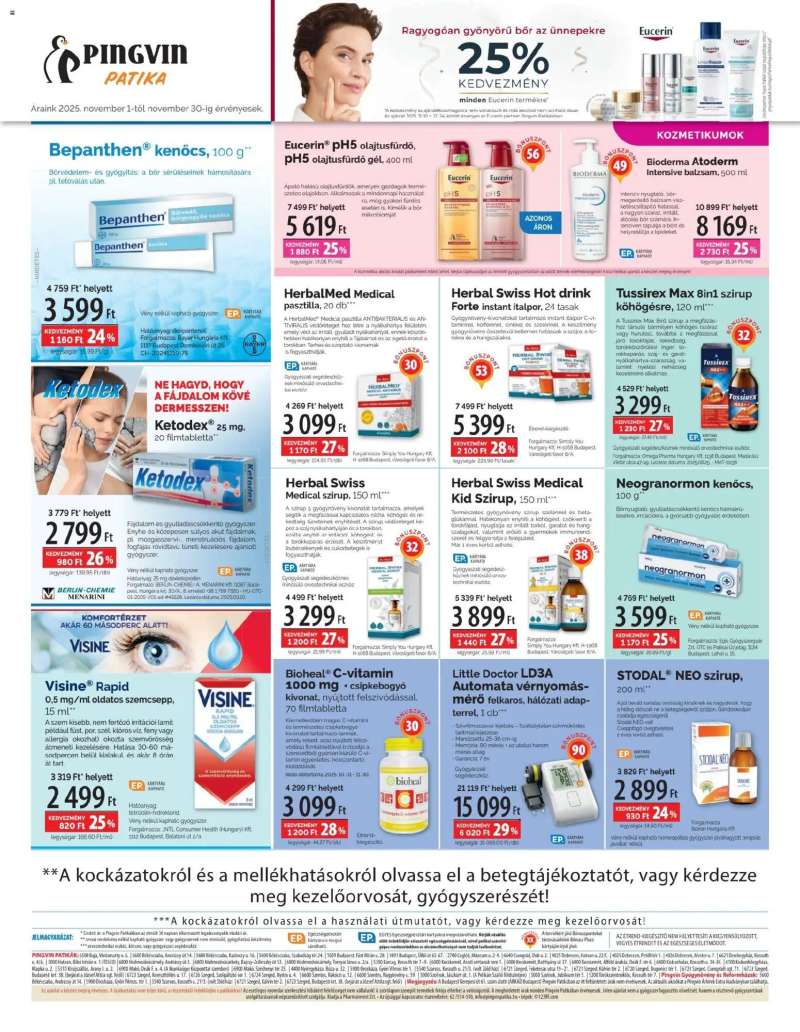Pingvin Patika Akciós újság Pingvin Patika 8 oldal