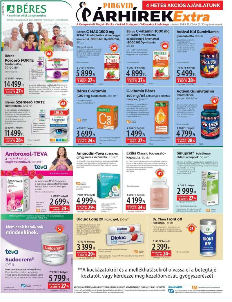 Pingvin Patika Pingvin Árhírek Extra 2 oldal