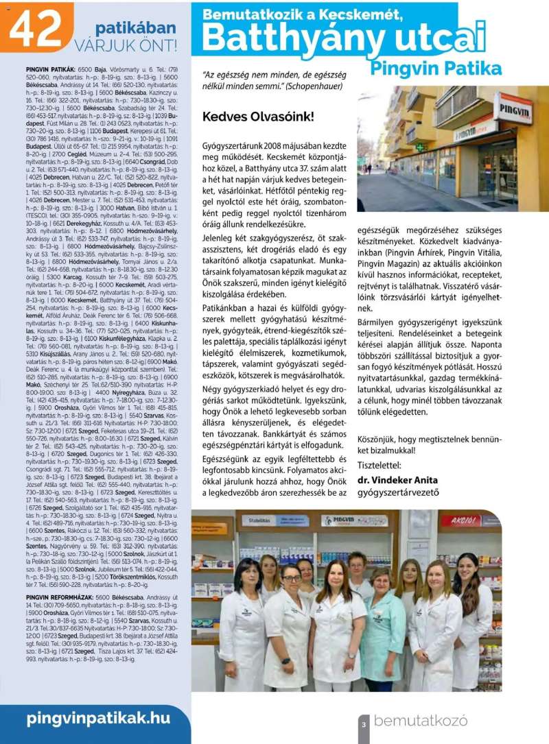 Pingvin Patika Pingvin Magazin 3 oldal