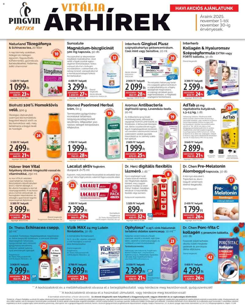 Pingvin Patika Pingvin Vitália Árhírek 2 oldal