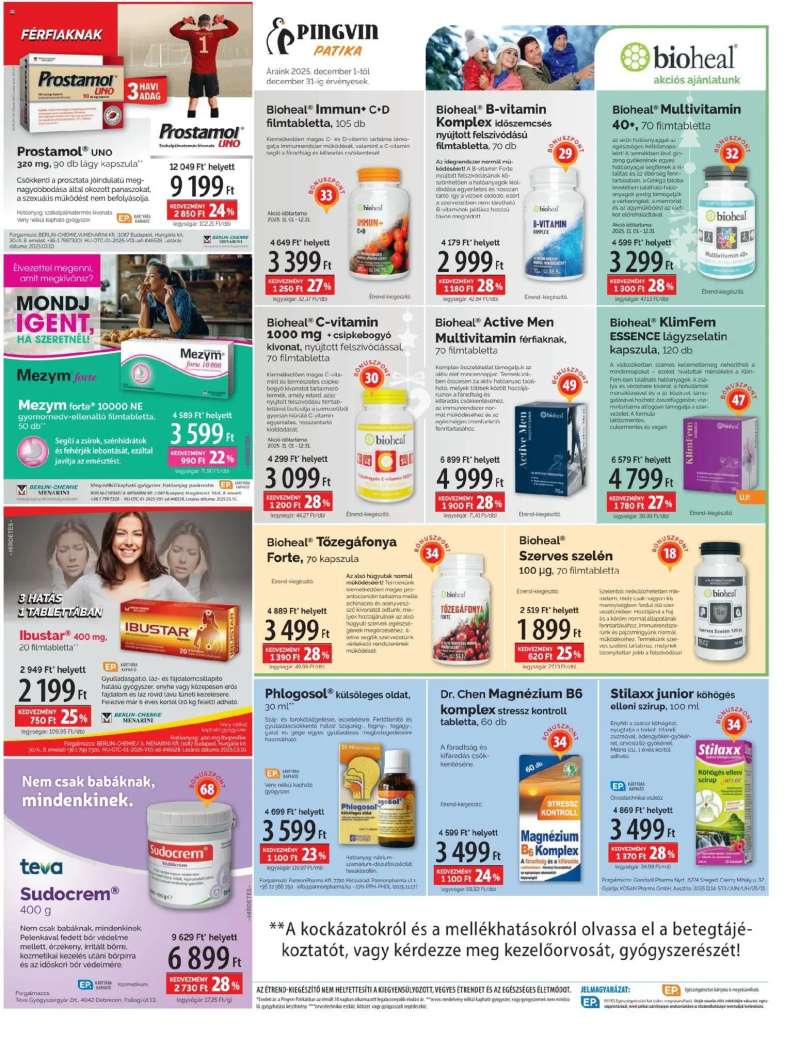 Pingvin Patika Akciós újság Pingvin Patika 6 oldal