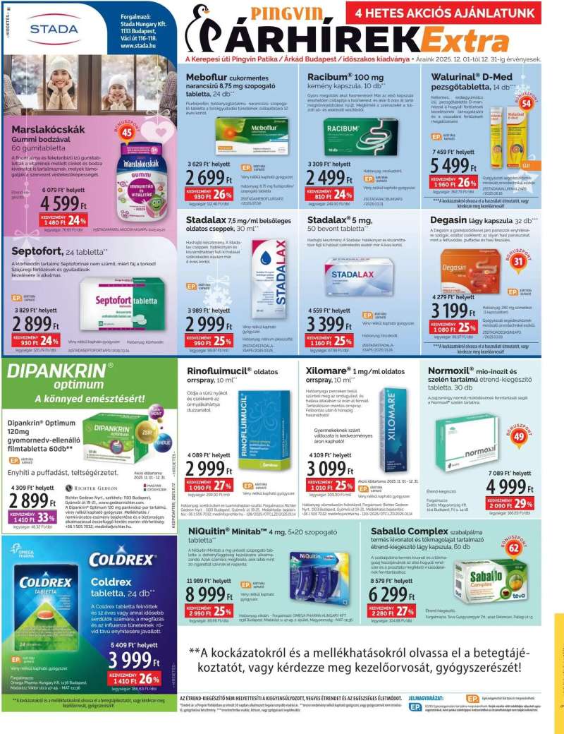 Pingvin Patika Pingvin Árhírek Extra 4 oldal