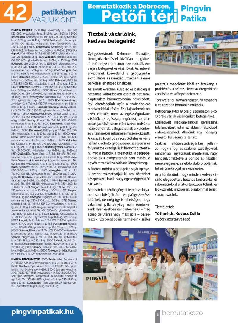 Pingvin Patika Pingvin Magazin 3 oldal