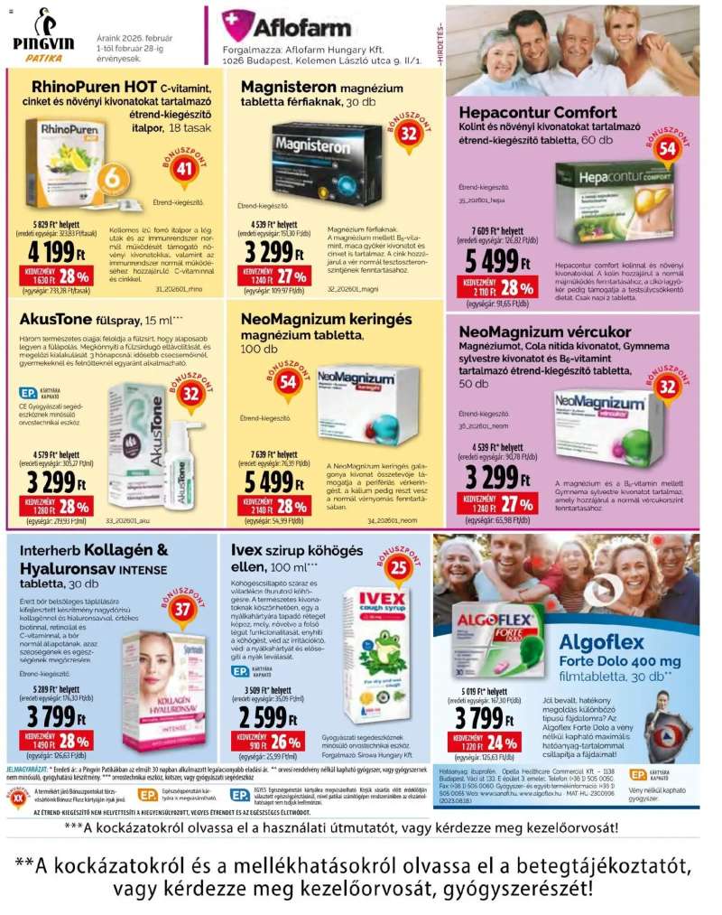 Pingvin Patika Akciós újság Pingvin Patika 8 oldal