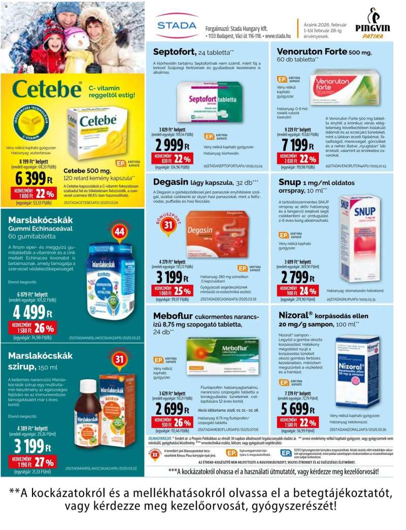 Pingvin Patika Pingvin Árhírek Extra 1 oldal