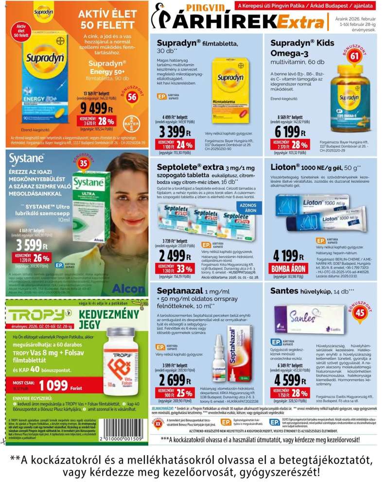 Pingvin Patika Pingvin Árhírek Extra 15 oldal