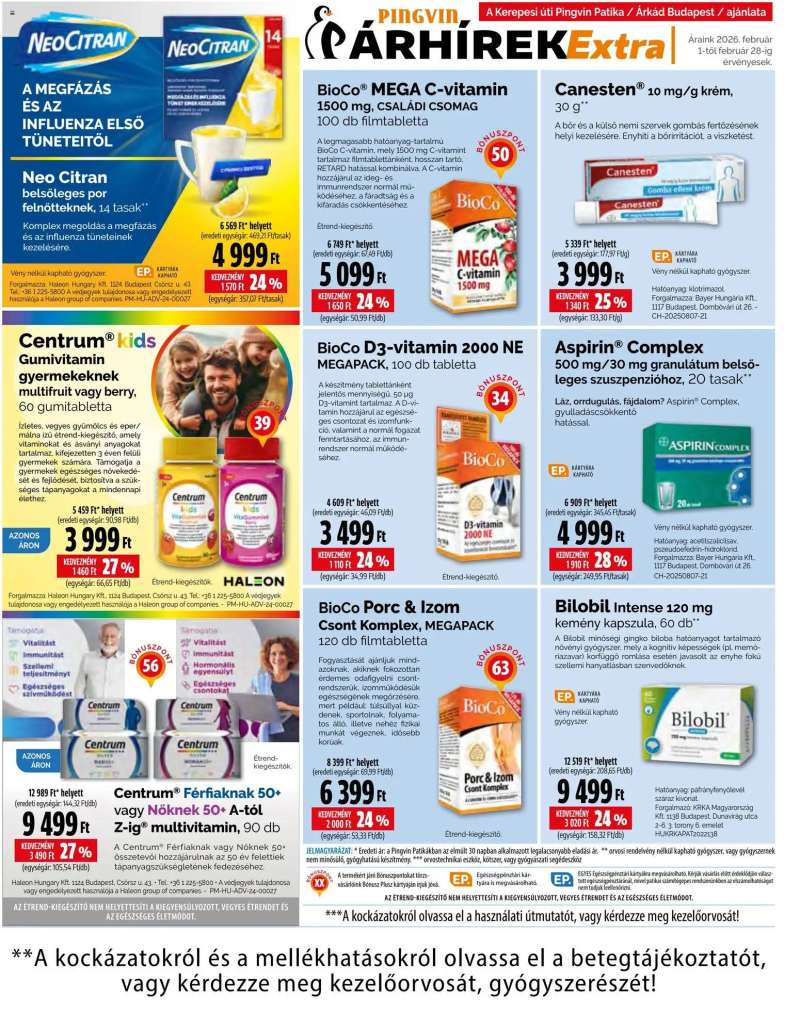 Pingvin Patika Pingvin Árhírek Extra 7 oldal