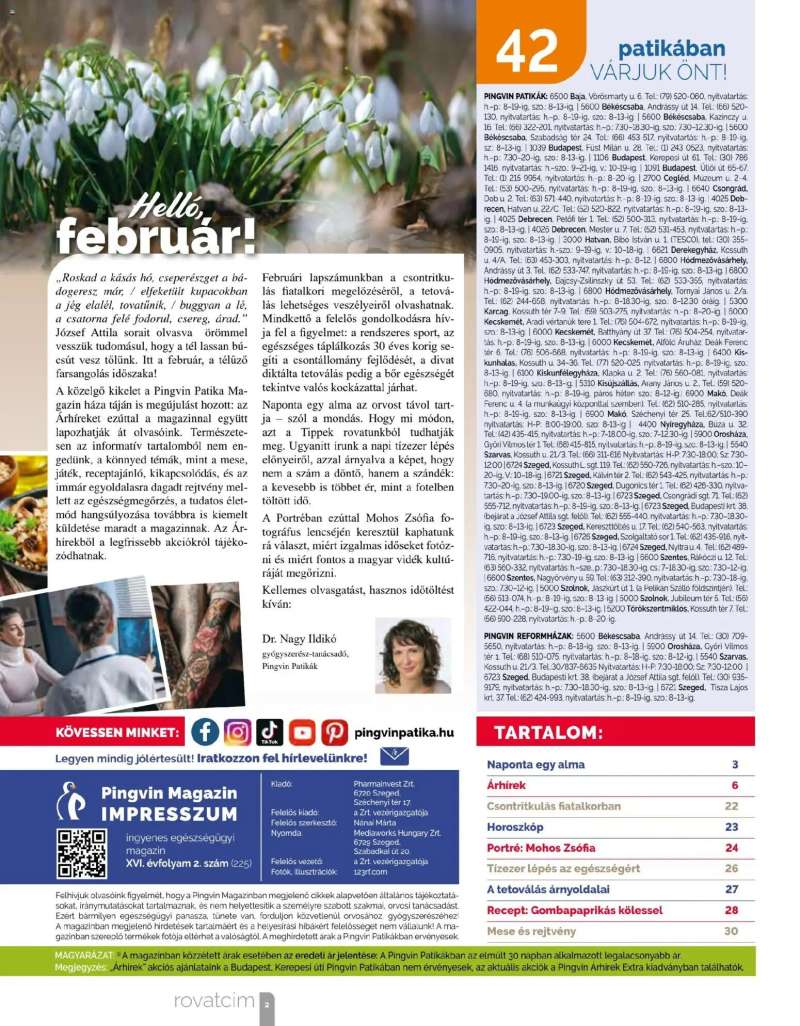 Pingvin Patika Pingvin Magazin 2 oldal