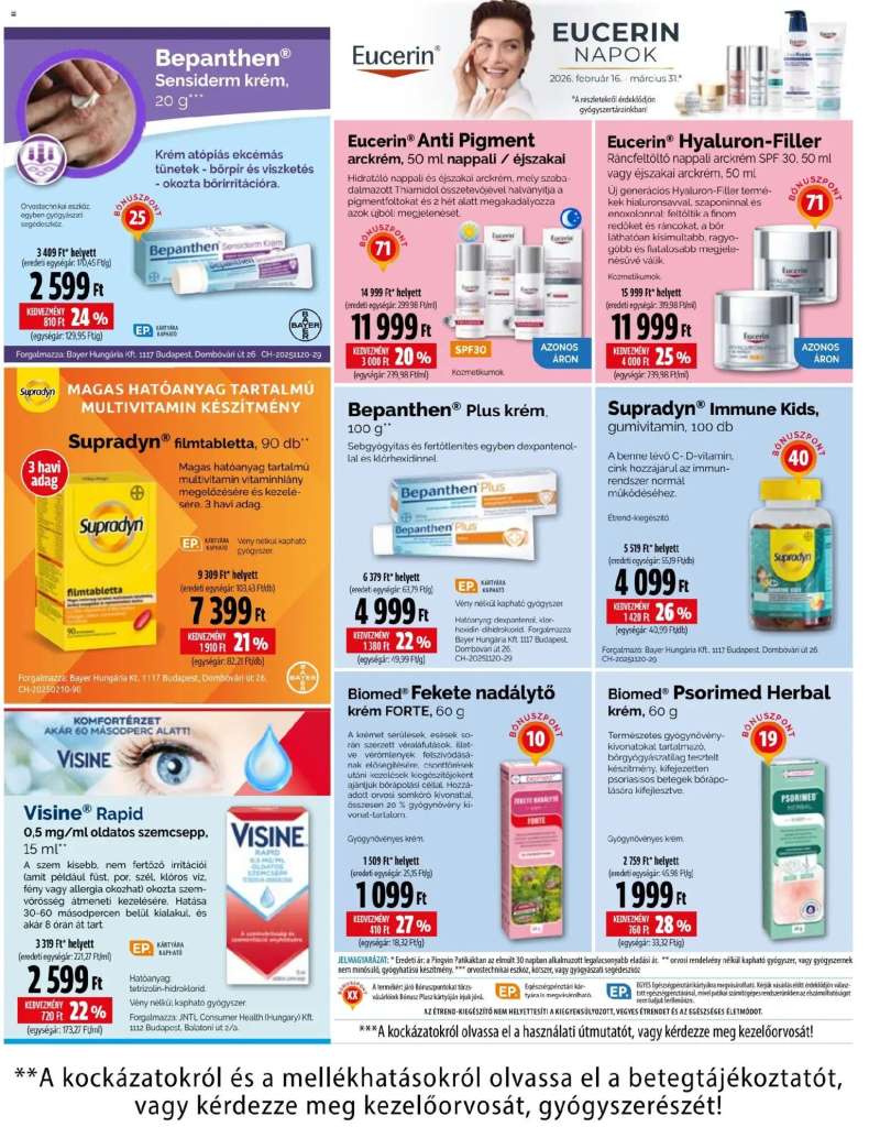 Pingvin Patika Pingvin Patika akciós újság 12 oldal