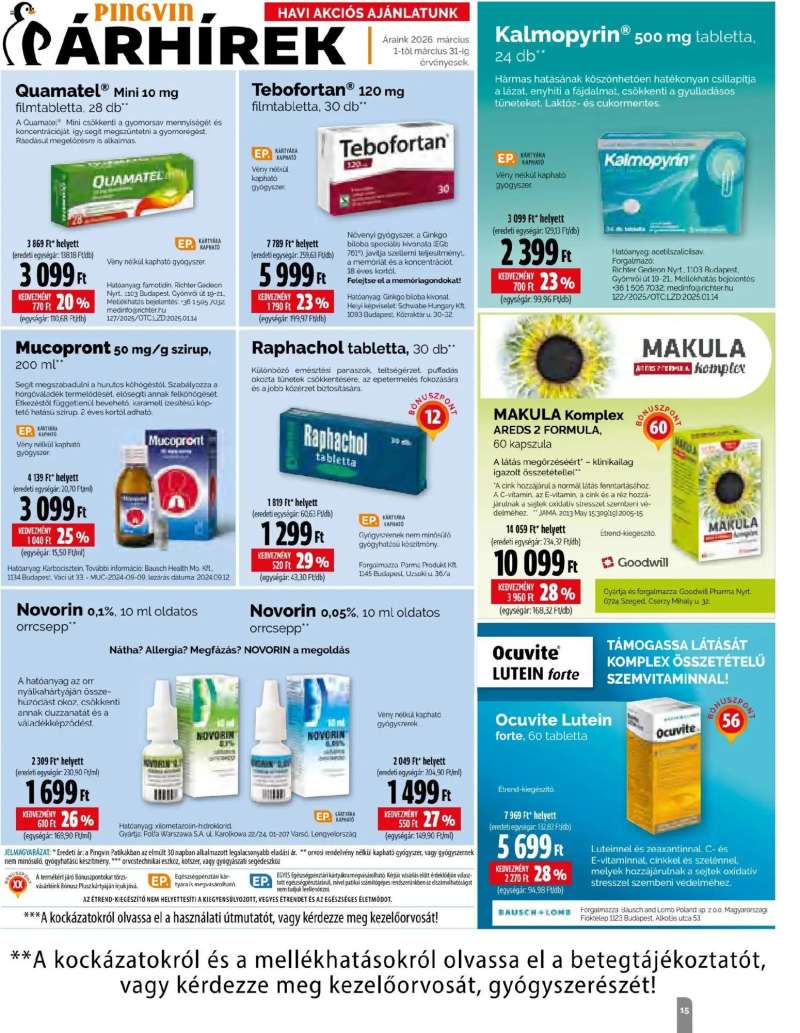Pingvin Patika Pingvin Patika Magazin 15 oldal